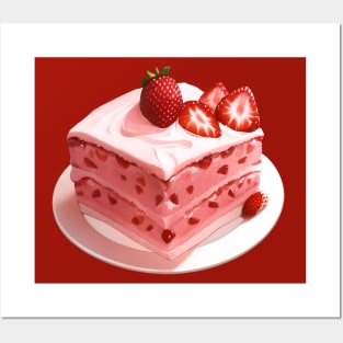 Strawberry Cake Posters and Art